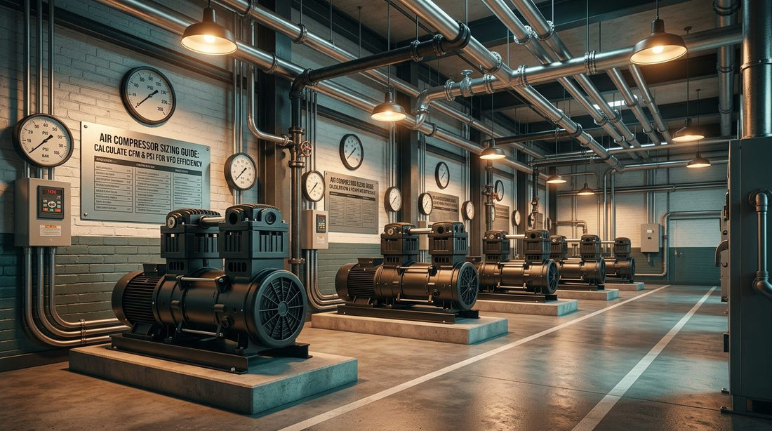 Air Compressor Sizing Guide: Calculate CFM & PSI for VFD Efficiency