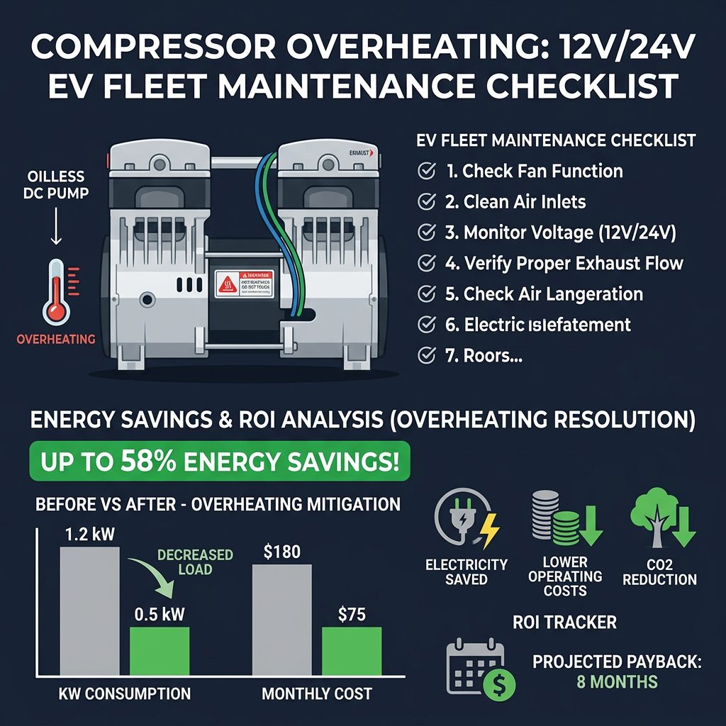 Compressor Overheating: 12V/24V EV Fleet Maintenance Checklist