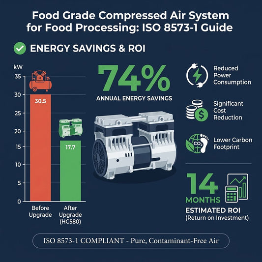 Food Grade Compressed Air System for Food Processing: ISO 8573-1 Guide
