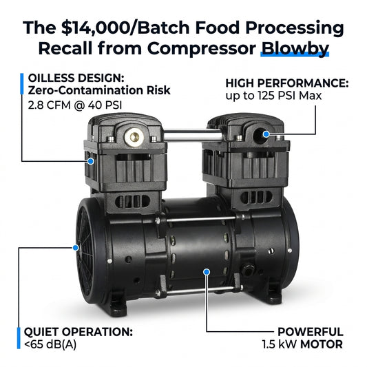 The $14,000/Batch Food Processing Recall from Compressor Blowby