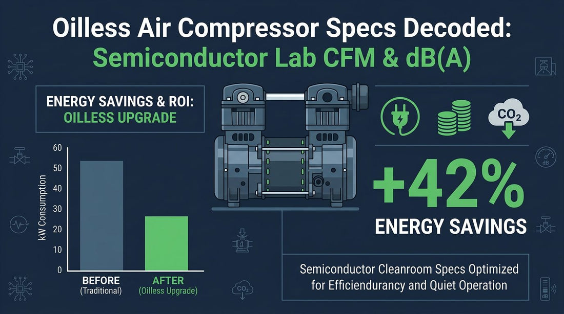 Oilless Air Compressor Specs Decoded: Semiconductor Lab CFM & dB(A)