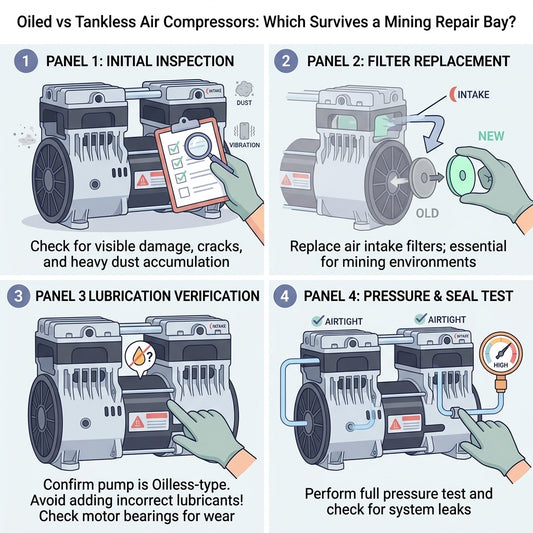 Oiled vs Tankless Air Compressors: Which Survives a Mining Repair Bay?