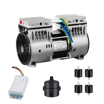 HC480D Oilless DC Air Pump | 560W, 45 L/min @ 700Kpa, 24V, IP54