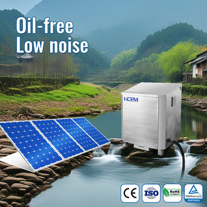 HC280D-SCAB Pond Aerator Pump | 350W DC Solar, 2-Acre