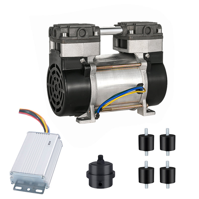 HC100D Oilless DC Air Pump | 24V, 9L/min @700Kpa, IP54