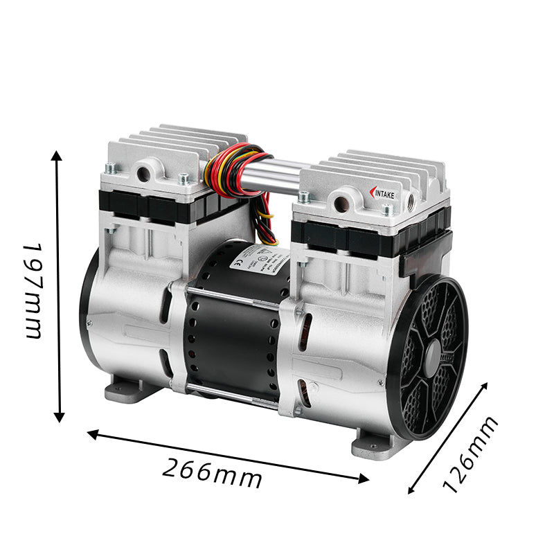 HC680 Oilless Air Pump | 610W, 60L/min@700Kpa, 24h Duty