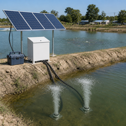 HC280E-CAB 48V Solar Cabinet Pond Aerator System (Up to 0.5 Acre) - 2