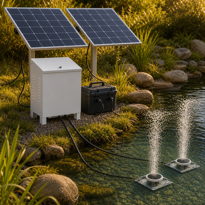 HC280E-CAB 48V Solar Cabinet Pond Aerator System (Up to 0.5 Acre) - 3