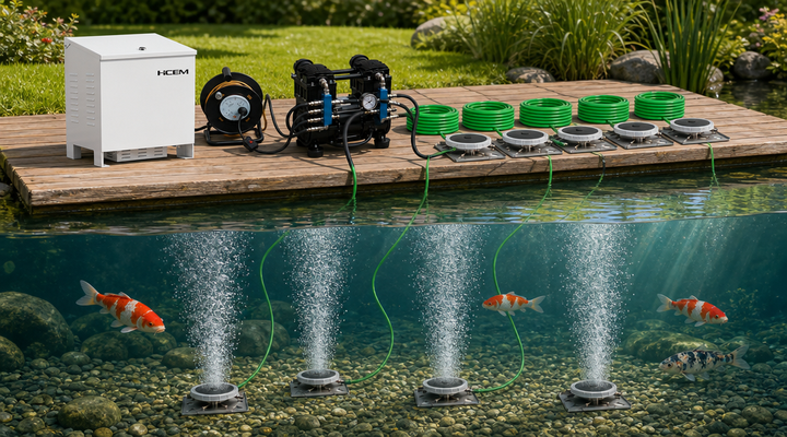 HC1500A-CAB 220V AC Cabinet Pond Aerator System (Up to 5 Acres) - 8d10c6fe573252126c8fd169b2400f98