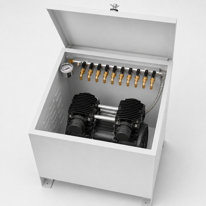 HC1500A-CAB 220V AC Cabinet Pond Aerator System (Up to 5 Acres) - 9382873eb33d939c23e21094761be4b1