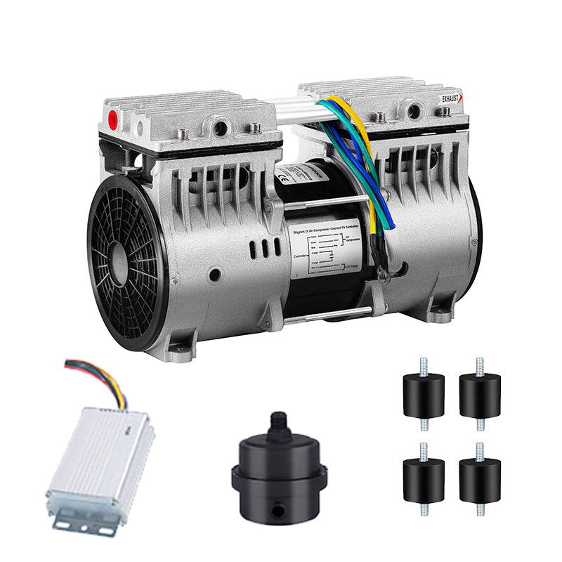 HC480D Oilless Vacuum Pump | DC24V, 200W, 100 L/min