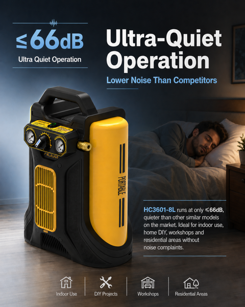 HC3601-8L Portable Oil-free Air Compressor