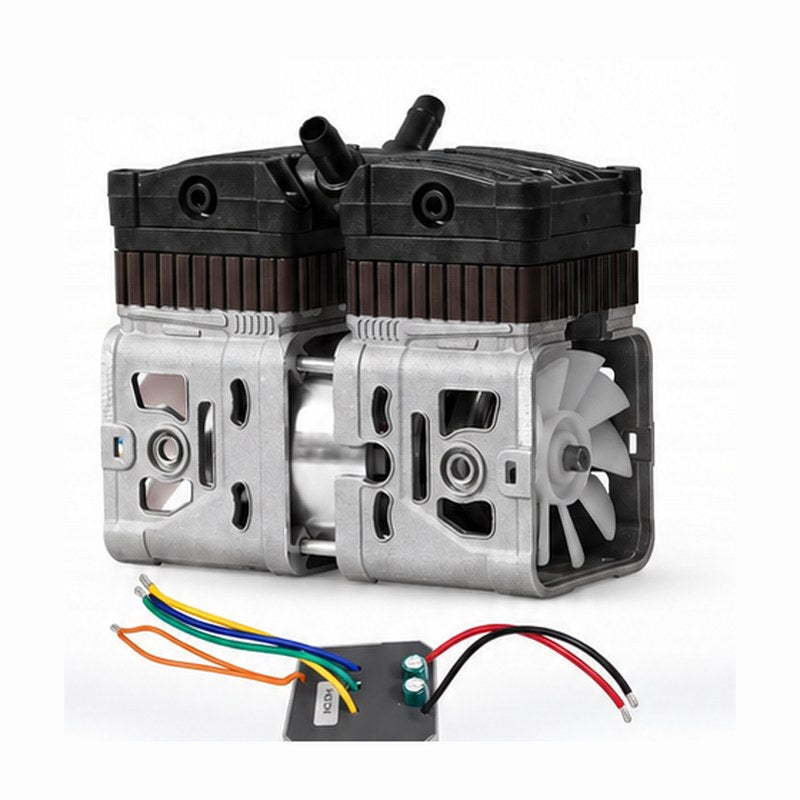 HC0030C1 twin-cylinder oil-free brushless DC vacuum pump with driver board