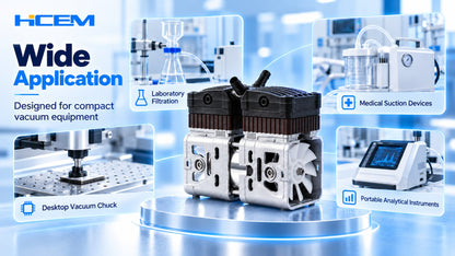 HC0030C1 twin-cylinder oil-free brushless DC vacuum pump with driver board - view 6