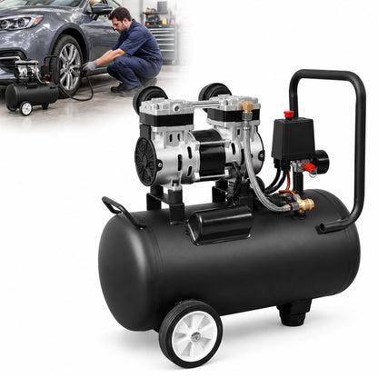 HC0750/1-P124W 750W oilless air compressor with 24L horizontal tank - view 2