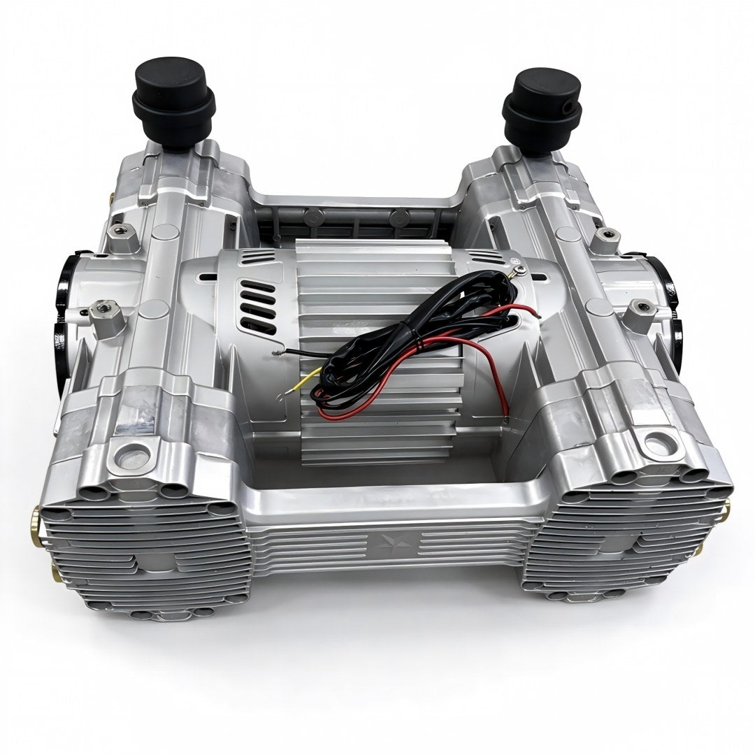 HC2500A1-190/10 four-cylinder oil-free piston air compressor pump - view 3
