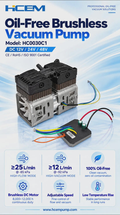 HC0030C1 Oilless Vacuum Pump - product video