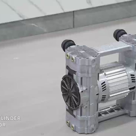 HC2500A1-190/10 Four-Cylinder Oilless Air Pump - product video