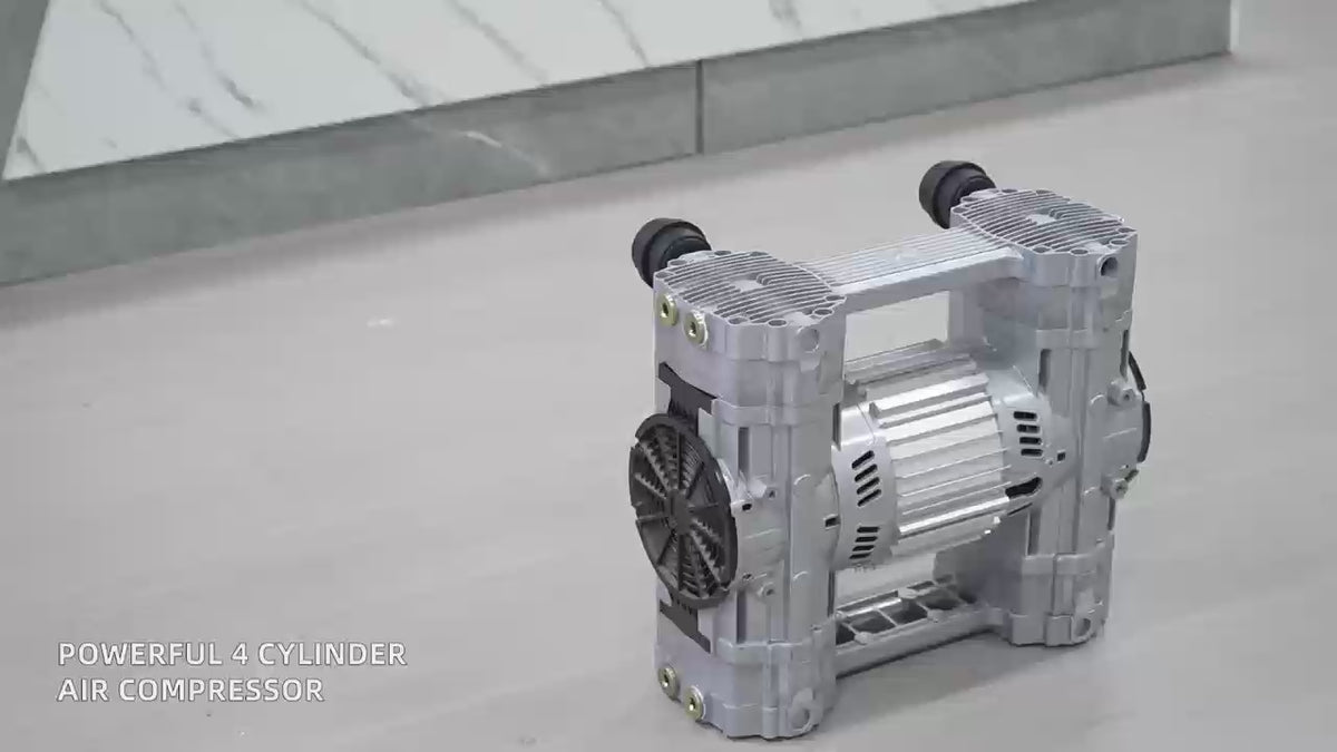HC2500A1-190/10 Four-Cylinder Oilless Air Pump - product video