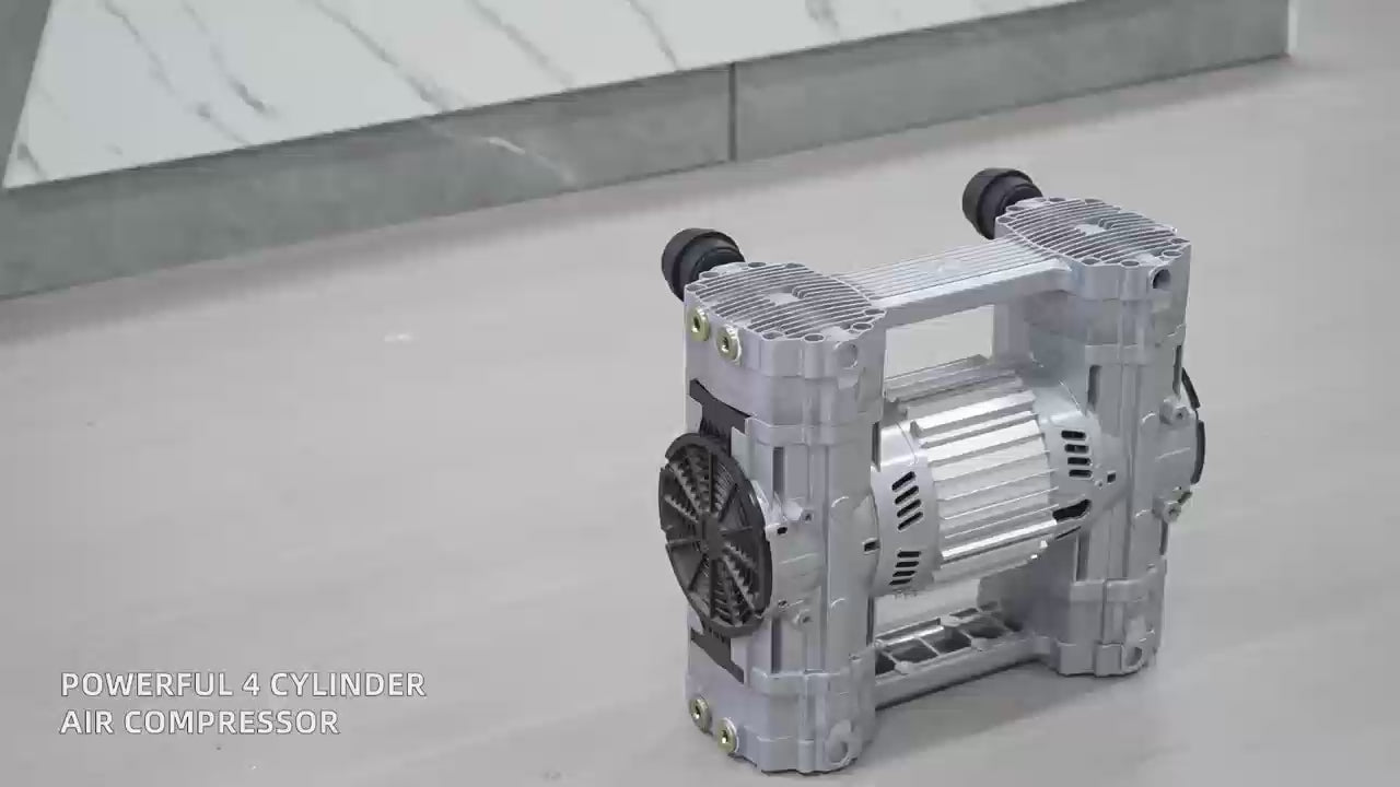 HC2500A1-190/10 Four-Cylinder Oilless Air Pump - product video