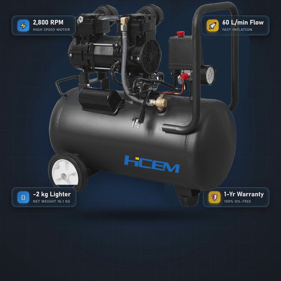 HC0900/1-P124W Oilless Air Compressor - product video